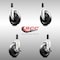 Service Caster 5 Inch 316SS Soft Rubber Swivel 7/8 Inch Expanding Stem Caster Brake SCC, 2PK SCC-SS316EX20S514-SRS-2-TLB-2-78 - alternate 4